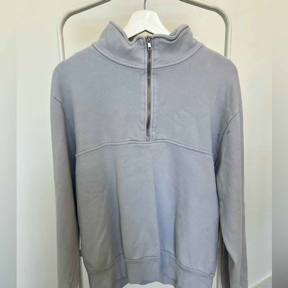 brandy baby blue sweatshirt